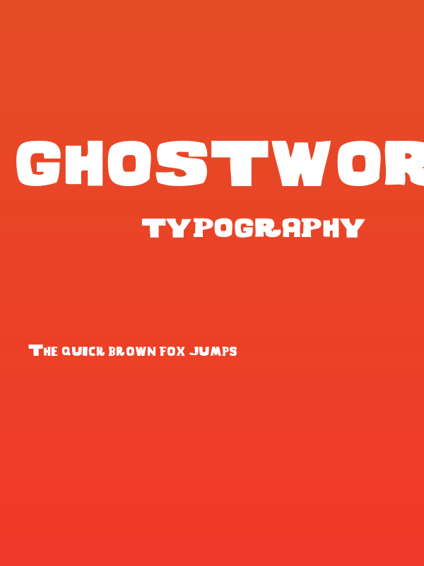 GHOSTWORDS-Regular Poster