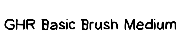 GHR Basic Brush Medium  Fuentes Gratis Descargar