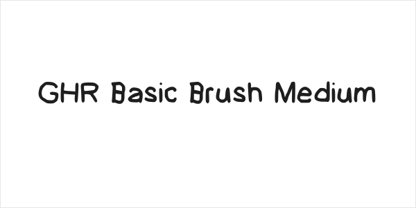 GHR Basic Brush Medium Logo