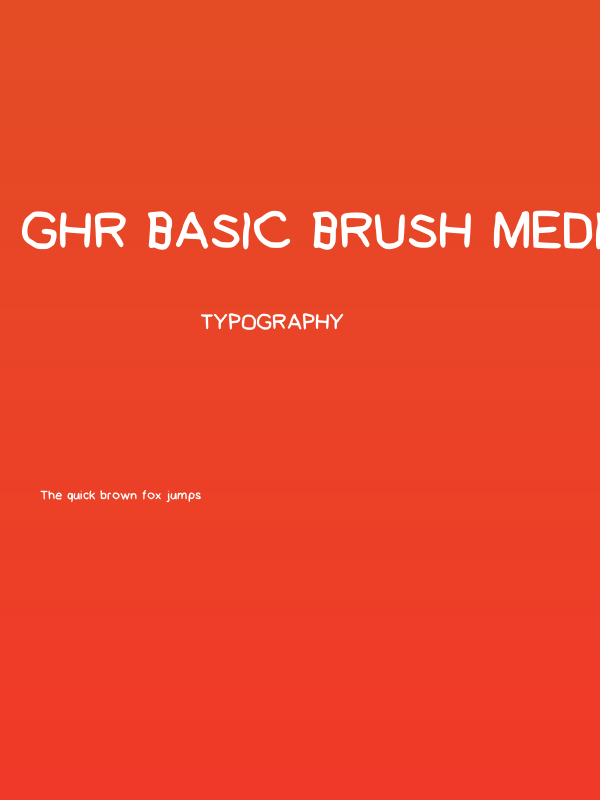 GHR Basic Brush Medium Poster