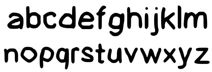 GHR Basic Brush Medium Font LOWERCASE