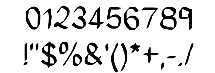 GHR Calligraphy Brush Medium Font OTHER CHARS