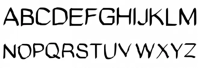 GHR Calligraphy Brush Medium 字体 大写