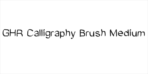 GHR Calligraphy Brush Medium Logo