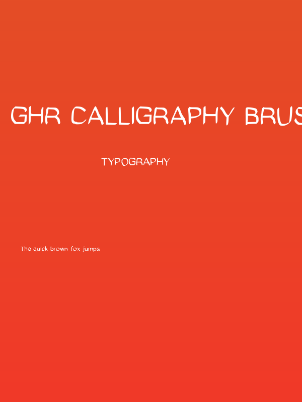 GHR Calligraphy Brush Medium Poster