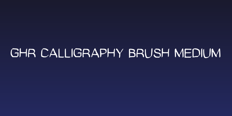 GHR Calligraphy Brush Medium Social Header