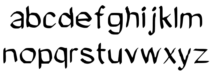 GHR Calligraphy Brush Medium Font LOWERCASE
