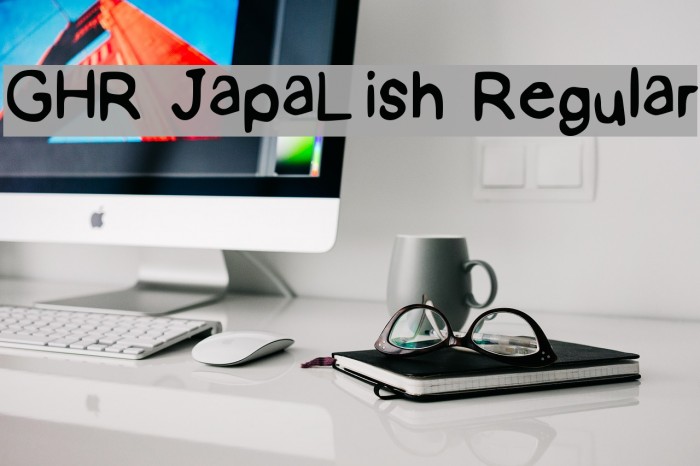 GHR JapaLish Regular Font examples