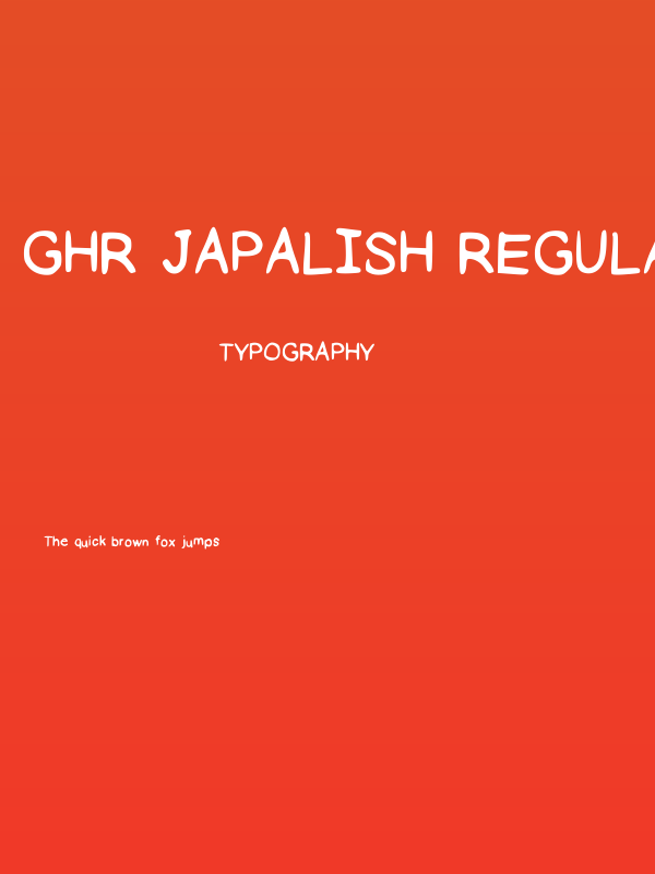 GHR JapaLish Regular Poster