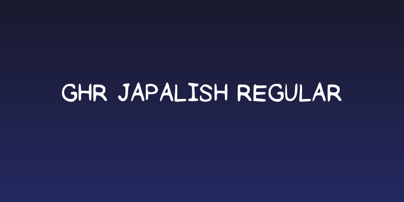 GHR JapaLish Regular Social Header