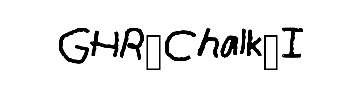 GHR_Chalk_I  Frei Schriftart Herunterladen