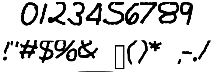 GHR_Chalk_I Font OTHER CHARS