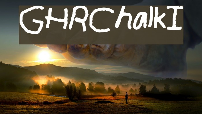 GHR_Chalk_I Font examples