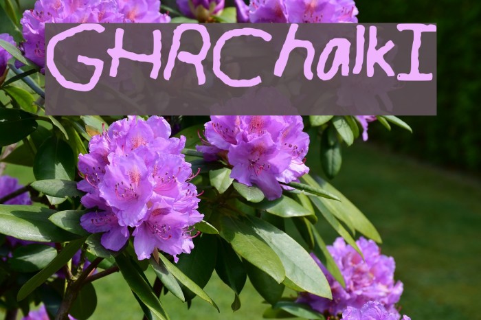 GHR_Chalk_I Font examples