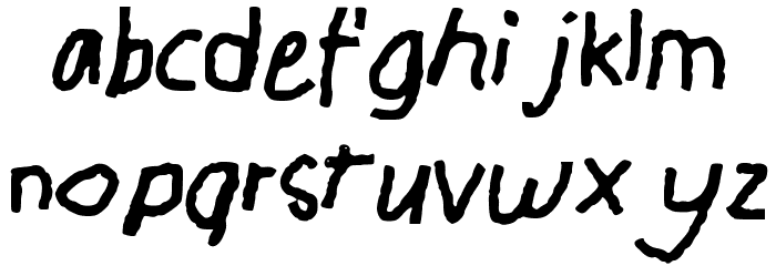 GHR_Chalk_I Font LOWERCASE