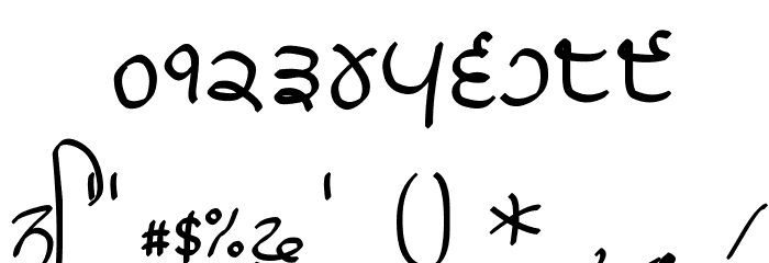 GHW Dukandar Marker Font OTHER CHARS