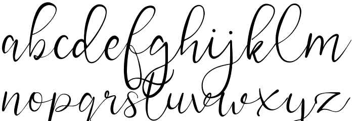 Ghadys Font LOWERCASE
