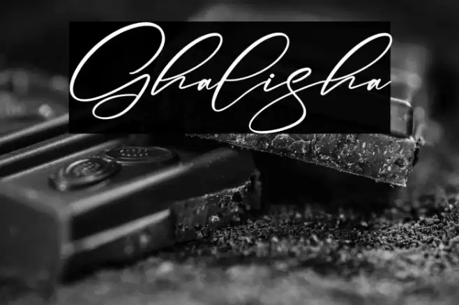 Ghalisha फ़ॉन्ट examples