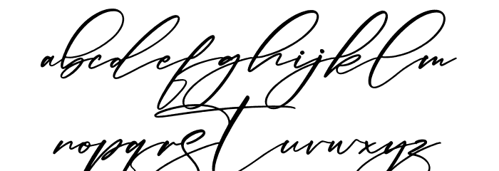 Ghalisha Font LOWERCASE