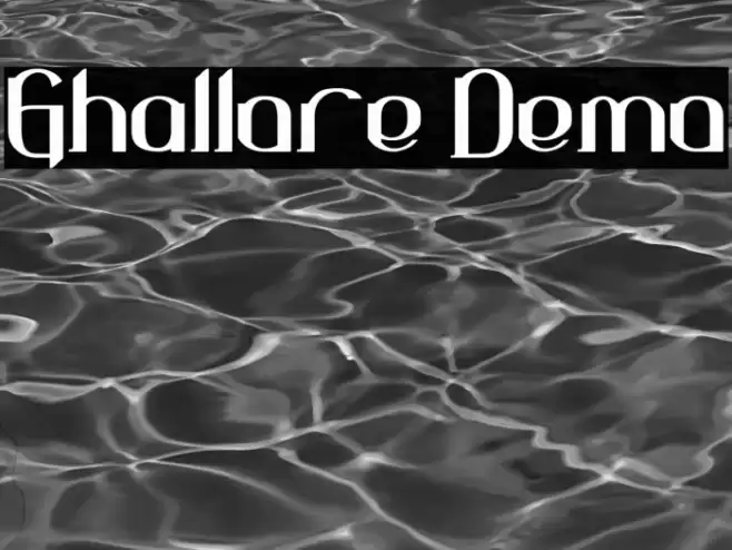 Ghallore Demo Caratteri examples