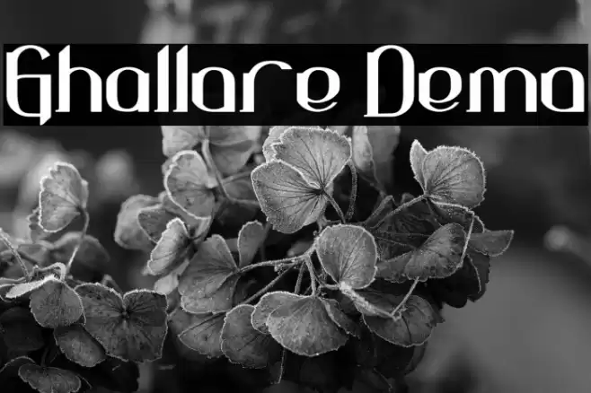 Ghallore Demo Caratteri examples