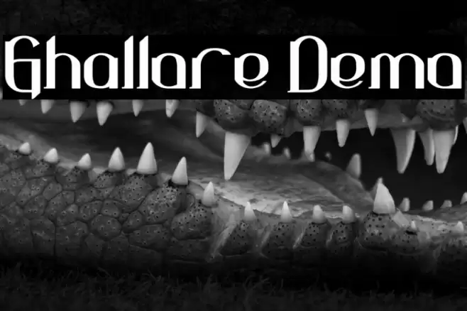 Ghallore Demo Caratteri examples