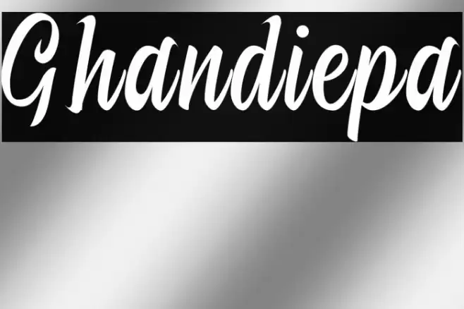 Ghandiepa Font examples