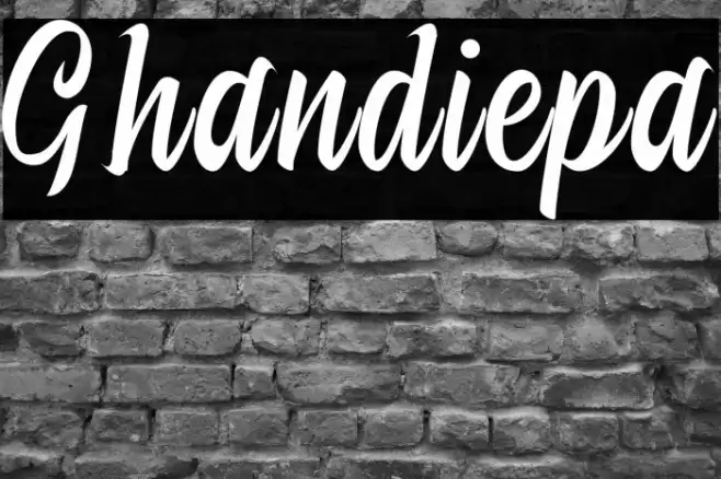 Ghandiepa Font examples