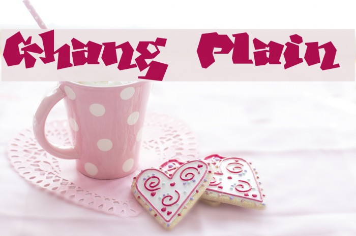 Ghang Plain Font examples