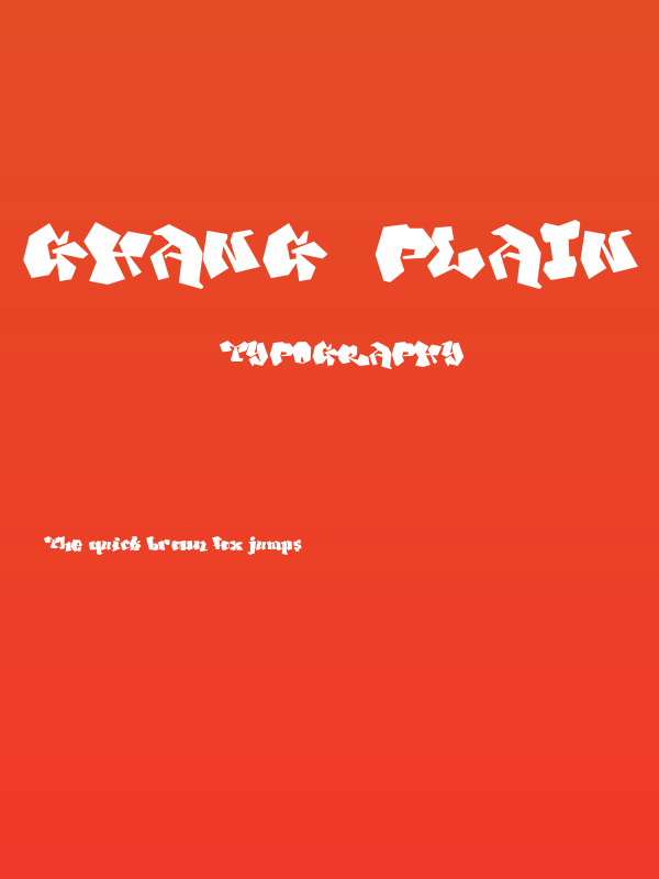 Ghang  Plain  Poster