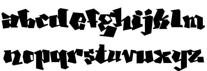 Ghang Plain Font LOWERCASE