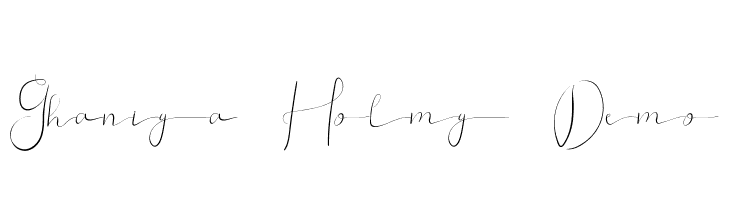 Ghaniya Holmy Demo  नि: शुल्क फ़ॉन्ट्स डाउनलोड