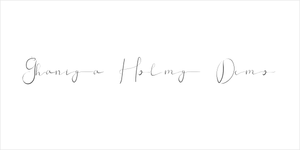 Ghaniya Holmy Demo Logo