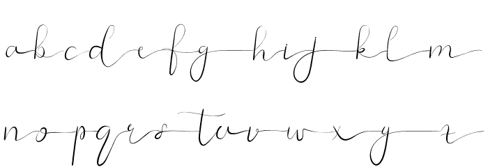 Ghaniya Holmy Demo Font LOWERCASE