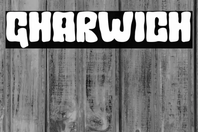 Gharwich Font examples