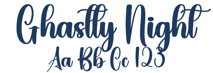 Ghastly Night Font Preview