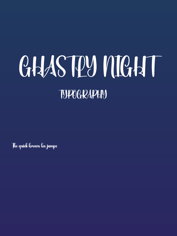 Ghastly Night Poster