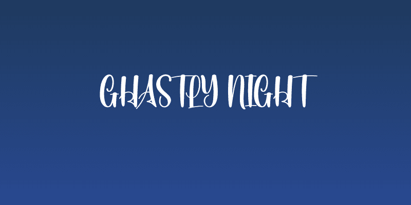 Ghastly Night Social Header