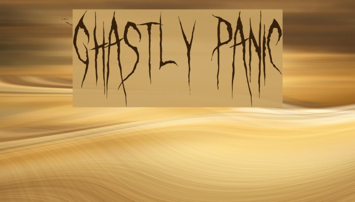 Ghastly panic шрифт