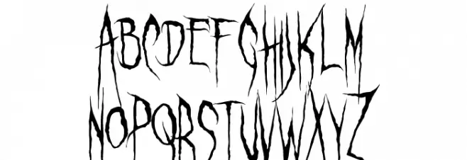Ghastly Panic Caratteri MINUSCOLO