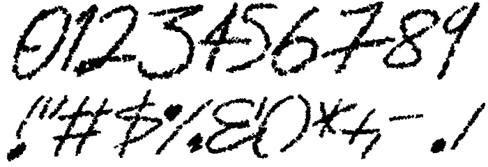 Ghastly Font OTHER CHARS