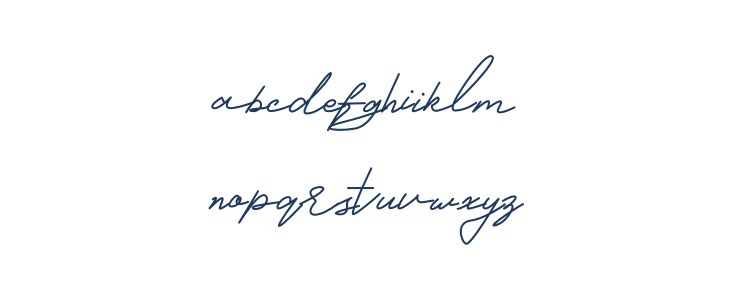 Ghavela Signature Lowercase