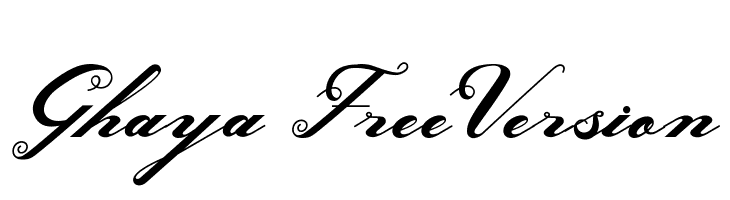 Ghaya FreeVersion  免费字体下载