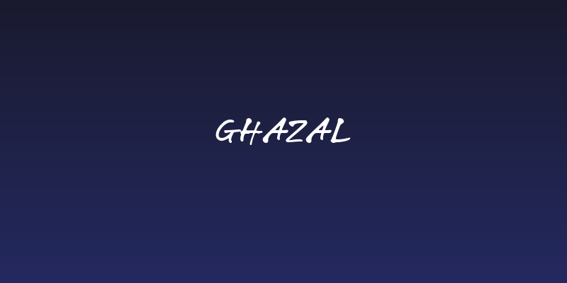 Ghazal Social Header