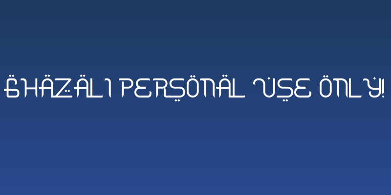 Ghazali PERSONAL USE ONLY! Social Header