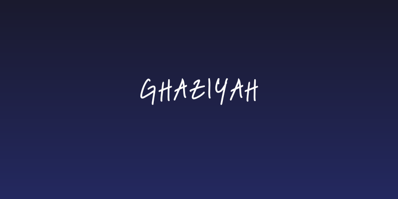 Ghaziyah Social Header