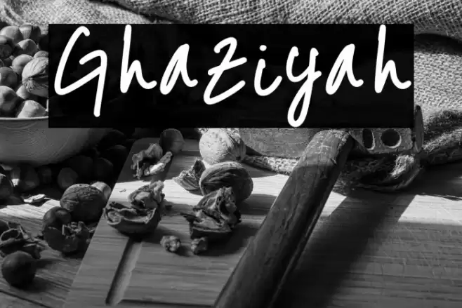 Ghaziyah Font examples