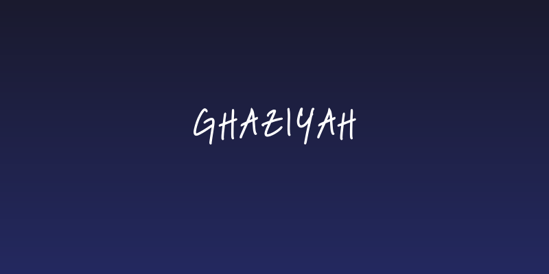 Ghaziyah Social Header