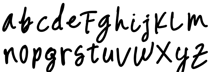 Ghaziyah Font LOWERCASE