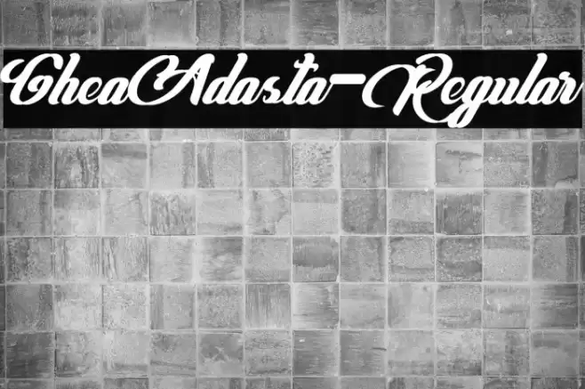 GheaAdasta-Regular Font examples